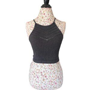 Gray seamless style tank size says one size but f